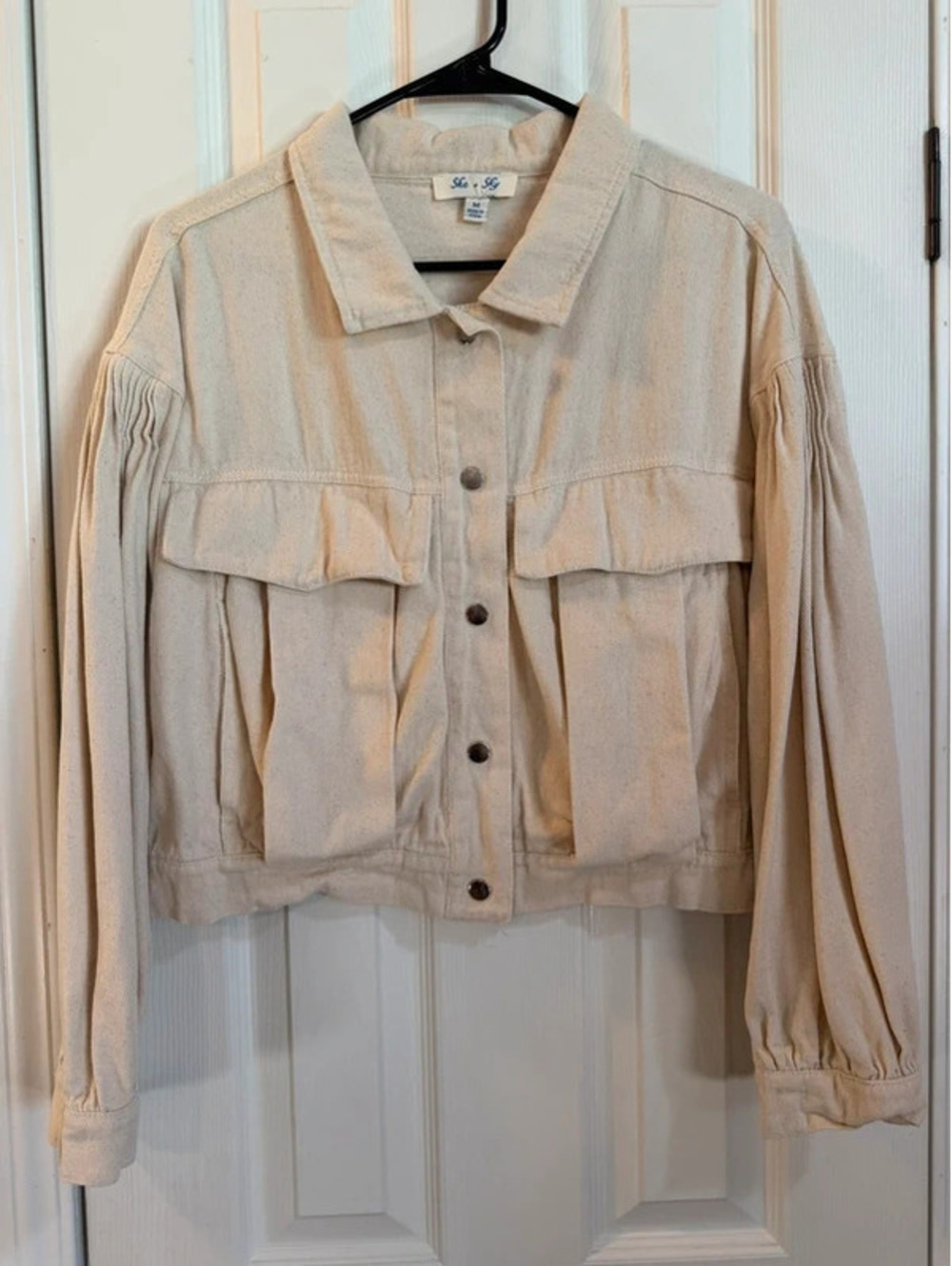 She + Sky cream jacket